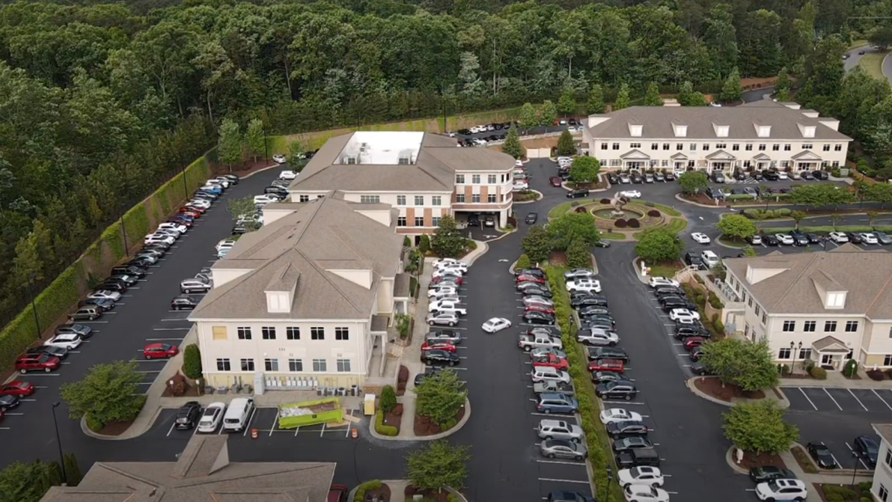 Aerial view of dental office in Cary North Carolina