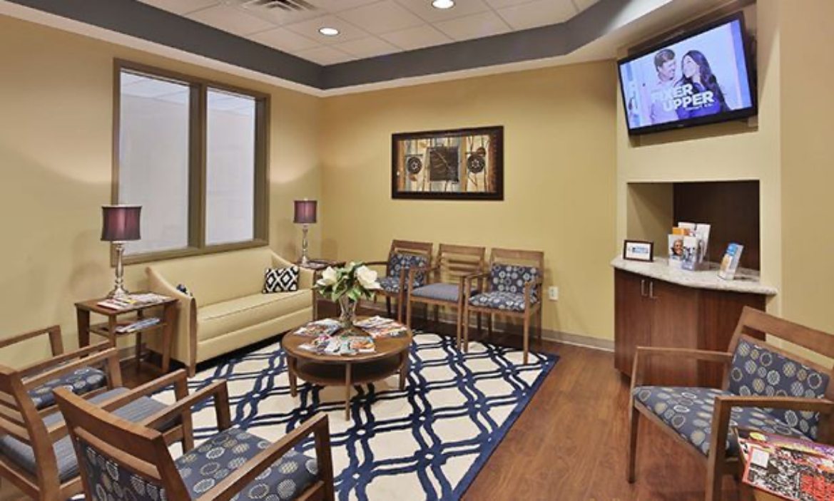Reception area of Cary dental office