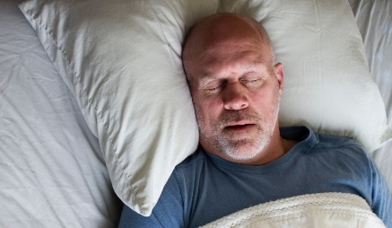 Older man sleeping