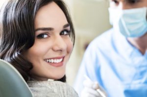 patient receiving veneers